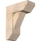 Ekena Millwork Traditional Slat Smooth Bracket w/ Offset Brace, Douglas Fir, 7 1/2"W x 18"D x 22"H BKT0806X18X22TRA06SDF - alternate 1
